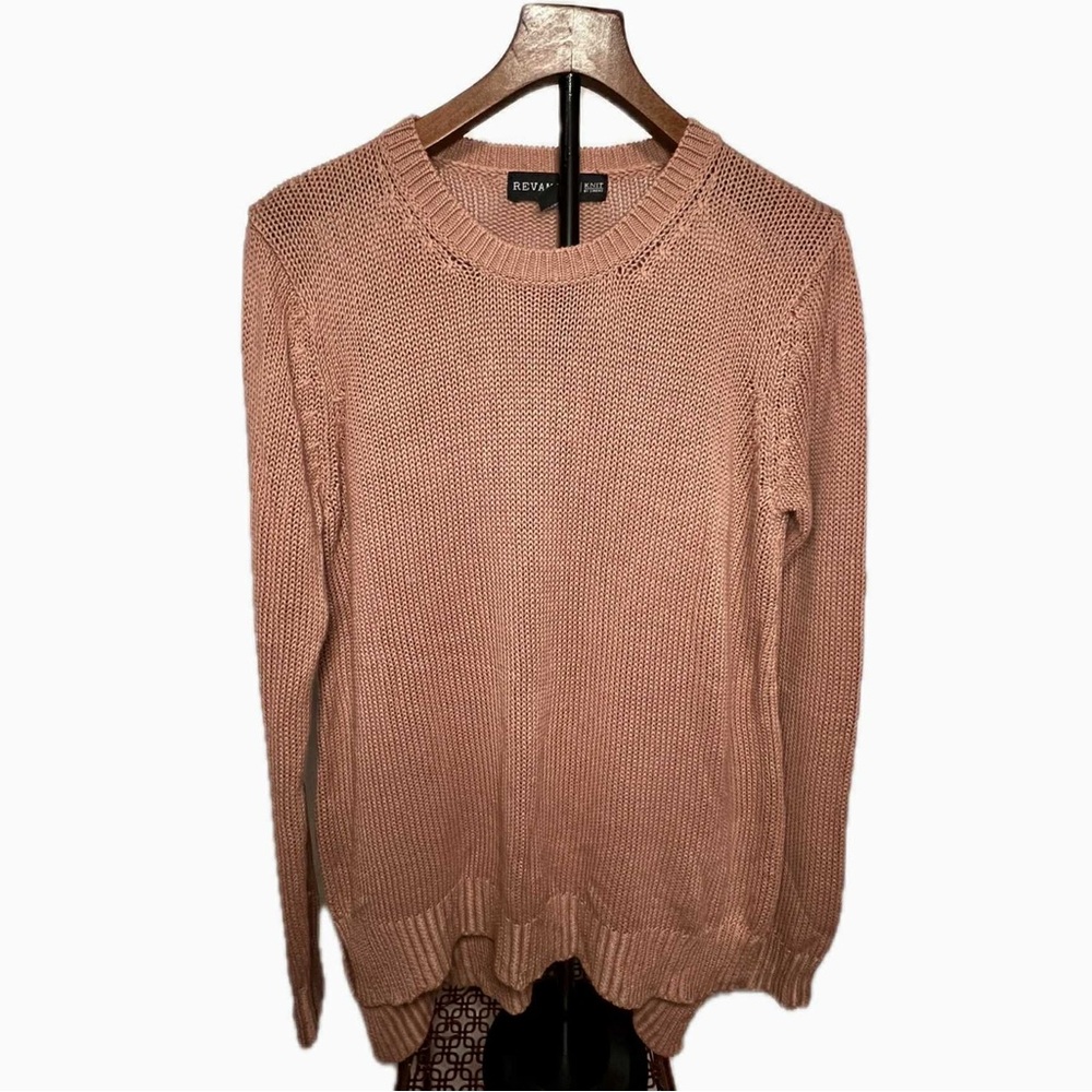 Warm crew neck brown cozy women’s Revamped sweater by Sirens Size L